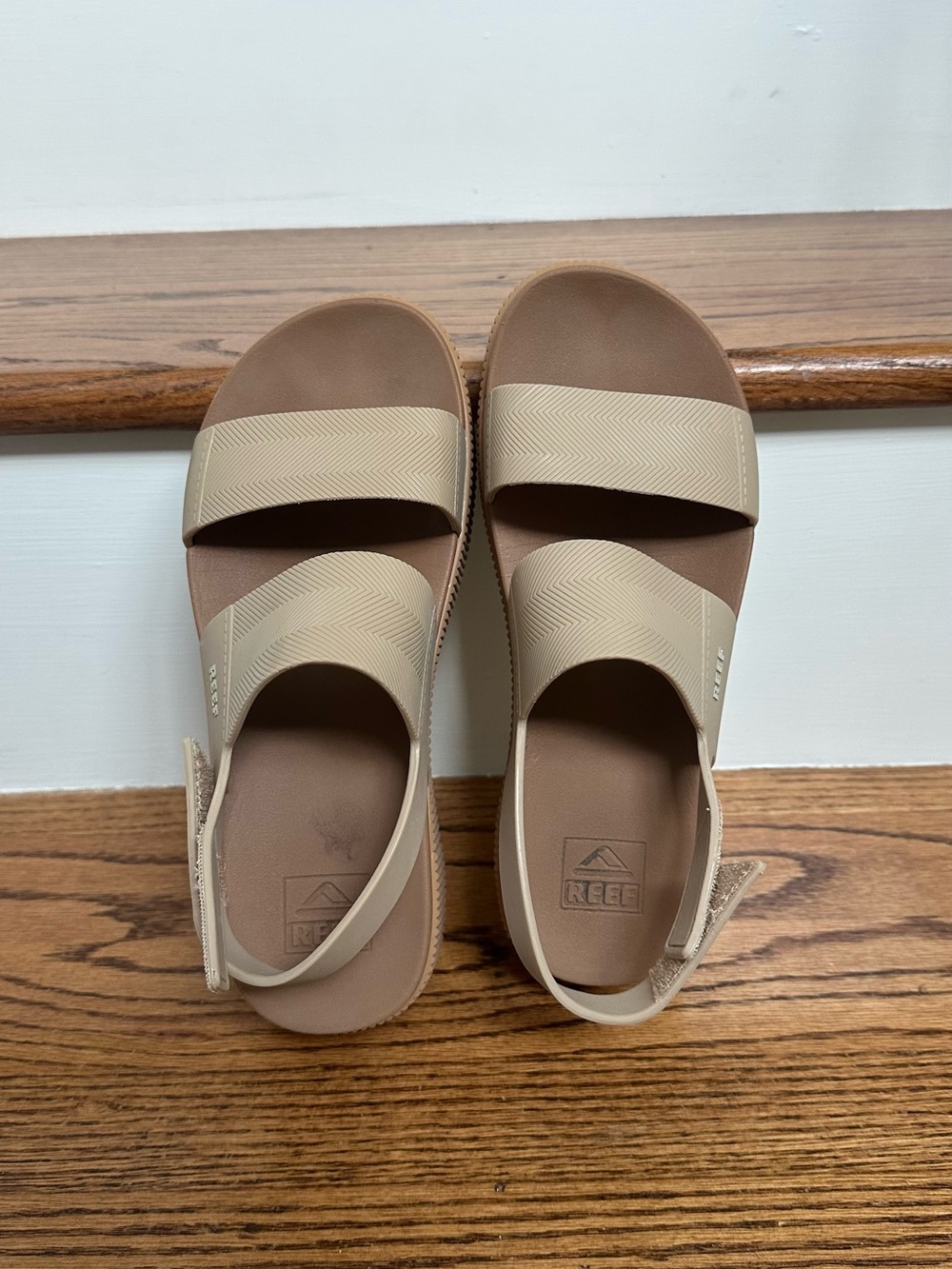 Reef Women's Water Higher Vista Platform Sandals in Beige and Tan - Picture 2 of 12